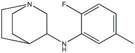 N-(2-fluoro-5-methylphenyl)-1-azabicyclo[2.2.2]octan-3-amine Struktur