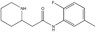 N-(2-fluoro-5-methylphenyl)-2-(piperidin-2-yl)acetamide Struktur