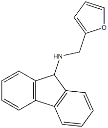 N-(2-furylmethyl)-9H-fluoren-9-amine Struktur