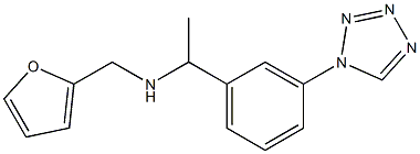 N-(2-furylmethyl)-N-{1-[3-(1H-tetrazol-1-yl)phenyl]ethyl}amine Struktur