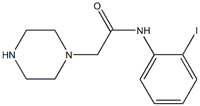 N-(2-iodophenyl)-2-(piperazin-1-yl)acetamide Struktur