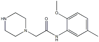 N-(2-methoxy-5-methylphenyl)-2-(piperazin-1-yl)acetamide Struktur