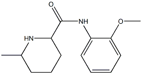 N-(2-methoxyphenyl)-6-methylpiperidine-2-carboxamide Struktur