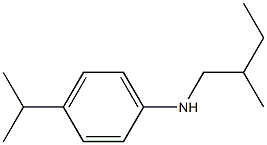 N-(2-methylbutyl)-4-(propan-2-yl)aniline Struktur