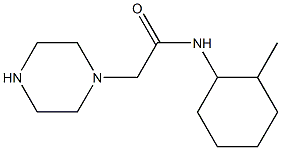 N-(2-methylcyclohexyl)-2-(piperazin-1-yl)acetamide Struktur