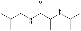 N-(2-methylpropyl)-2-(propan-2-ylamino)propanamide Struktur