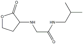 N-(2-methylpropyl)-2-[(2-oxooxolan-3-yl)amino]acetamide Struktur