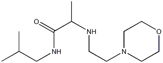 N-(2-methylpropyl)-2-{[2-(morpholin-4-yl)ethyl]amino}propanamide Struktur