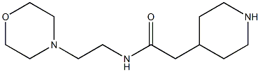 N-(2-morpholin-4-ylethyl)-2-piperidin-4-ylacetamide Struktur