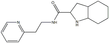 N-(2-pyridin-2-ylethyl)octahydro-1H-indole-2-carboxamide Struktur