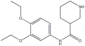 N-(3,4-diethoxyphenyl)piperidine-3-carboxamide Struktur