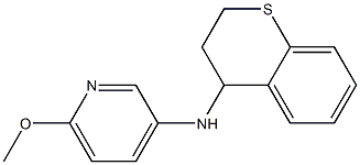 N-(3,4-dihydro-2H-1-benzothiopyran-4-yl)-6-methoxypyridin-3-amine Struktur