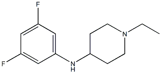 N-(3,5-difluorophenyl)-1-ethylpiperidin-4-amine Struktur