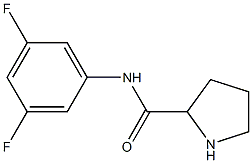 N-(3,5-difluorophenyl)pyrrolidine-2-carboxamide Struktur