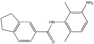 N-(3-amino-2,6-dimethylphenyl)indane-5-carboxamide Struktur