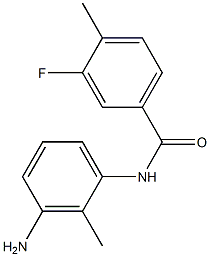 N-(3-amino-2-methylphenyl)-3-fluoro-4-methylbenzamide Struktur