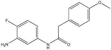 N-(3-amino-4-fluorophenyl)-2-(4-methoxyphenyl)acetamide Struktur