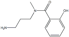 N-(3-aminopropyl)-2-hydroxy-N-methylbenzamide Struktur