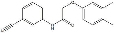 N-(3-cyanophenyl)-2-(3,4-dimethylphenoxy)acetamide Struktur