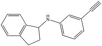 N-(3-ethynylphenyl)-2,3-dihydro-1H-inden-1-amine Struktur