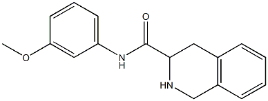 N-(3-methoxyphenyl)-1,2,3,4-tetrahydroisoquinoline-3-carboxamide Struktur