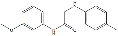 N-(3-methoxyphenyl)-2-[(4-methylphenyl)amino]acetamide Struktur