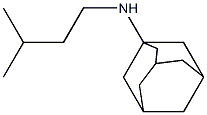 N-(3-methylbutyl)adamantan-1-amine Struktur