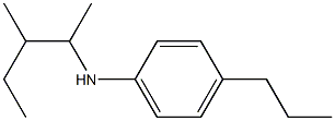 N-(3-methylpentan-2-yl)-4-propylaniline Struktur