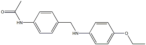 N-(4-{[(4-ethoxyphenyl)amino]methyl}phenyl)acetamide Struktur