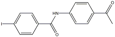 N-(4-acetylphenyl)-4-iodobenzamide Struktur