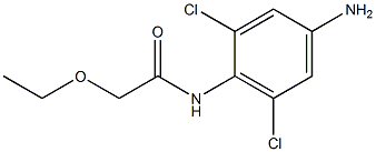 N-(4-amino-2,6-dichlorophenyl)-2-ethoxyacetamide Struktur