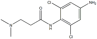 N-(4-amino-2,6-dichlorophenyl)-3-(dimethylamino)propanamide Struktur