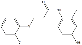 N-(4-amino-2-methylphenyl)-3-[(2-chlorophenyl)sulfanyl]propanamide Struktur