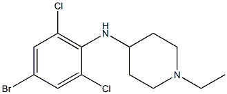 N-(4-bromo-2,6-dichlorophenyl)-1-ethylpiperidin-4-amine Struktur