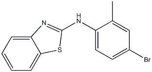 N-(4-bromo-2-methylphenyl)-1,3-benzothiazol-2-amine Struktur