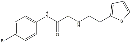 N-(4-bromophenyl)-2-{[2-(thiophen-2-yl)ethyl]amino}acetamide Struktur