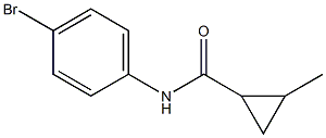 N-(4-bromophenyl)-2-methylcyclopropanecarboxamide Struktur