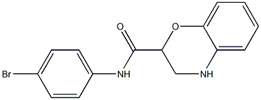 N-(4-bromophenyl)-3,4-dihydro-2H-1,4-benzoxazine-2-carboxamide Struktur