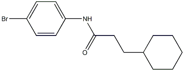 N-(4-bromophenyl)-3-cyclohexylpropanamide Struktur