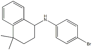 N-(4-bromophenyl)-4,4-dimethyl-1,2,3,4-tetrahydronaphthalen-1-amine Struktur