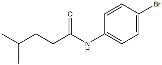 N-(4-bromophenyl)-4-methylpentanamide Struktur