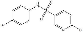 N-(4-bromophenyl)-6-chloropyridine-3-sulfonamide Struktur