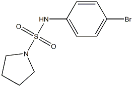 N-(4-bromophenyl)pyrrolidine-1-sulfonamide Struktur