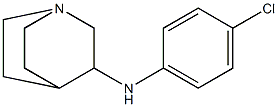 N-(4-chlorophenyl)-1-azabicyclo[2.2.2]octan-3-amine Struktur