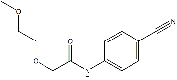 N-(4-cyanophenyl)-2-(2-methoxyethoxy)acetamide Struktur