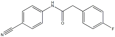 N-(4-cyanophenyl)-2-(4-fluorophenyl)acetamide Struktur