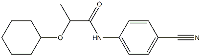 N-(4-cyanophenyl)-2-(cyclohexyloxy)propanamide Struktur