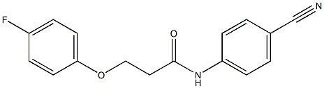 N-(4-cyanophenyl)-3-(4-fluorophenoxy)propanamide Struktur