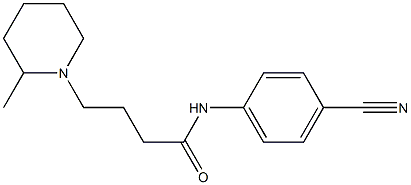 N-(4-cyanophenyl)-4-(2-methylpiperidin-1-yl)butanamide Struktur