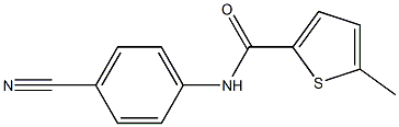 N-(4-cyanophenyl)-5-methylthiophene-2-carboxamide Struktur